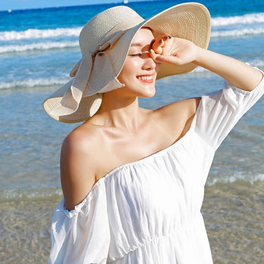 grand chapeau femme paille